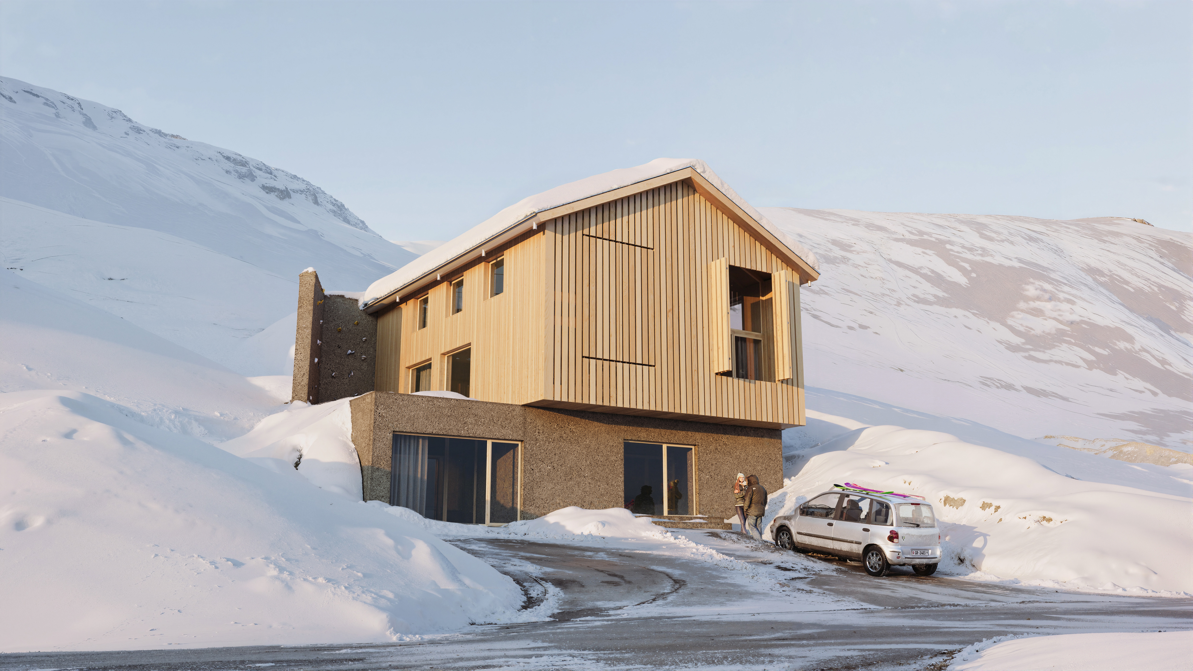 Haus im Schnee